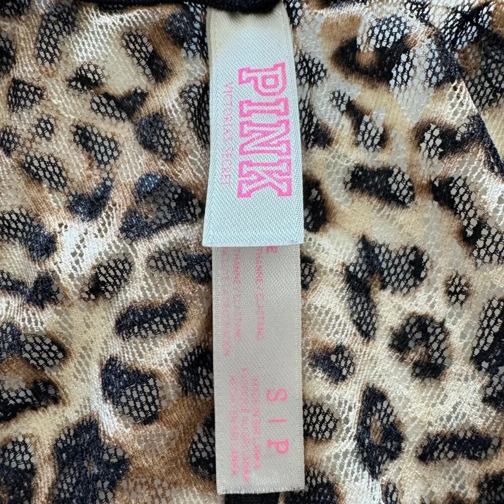Victoria's Secret PINK Y2K Leopard Lace Bralette Sz Small - Picture 6 of 6